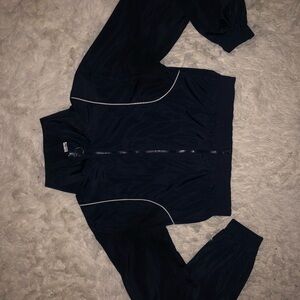 QED London Navy blue Jacket with White Trim